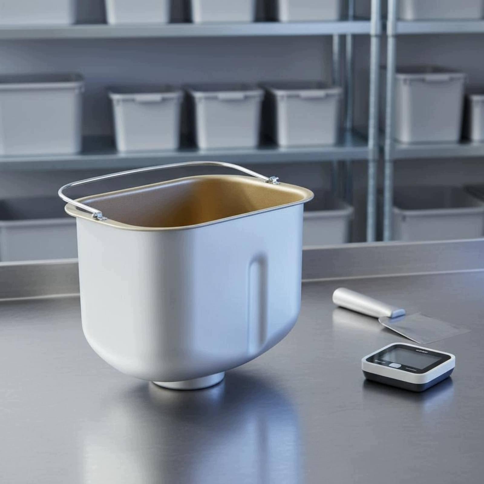 Bread Machine Kneading Bucket Food Grade Bread Maker Insert Simple to Black Brand no brand
