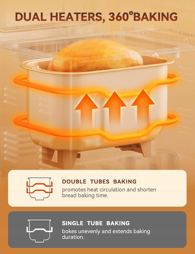 Bread maker, 17 programs and 2,2 LB STAINLESS STEEL Neretva Packaging status original