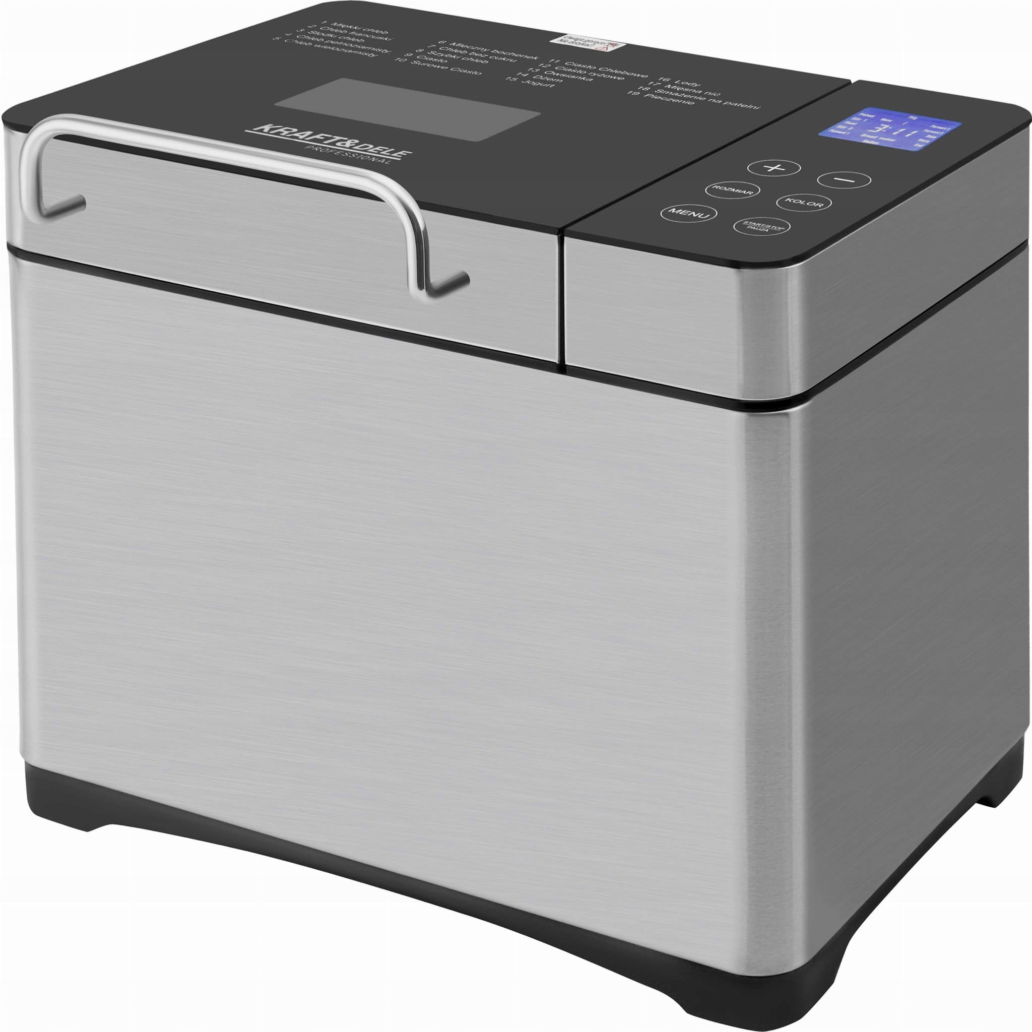 Bread maker - 19 KRAFT&DELE KD4220 programs