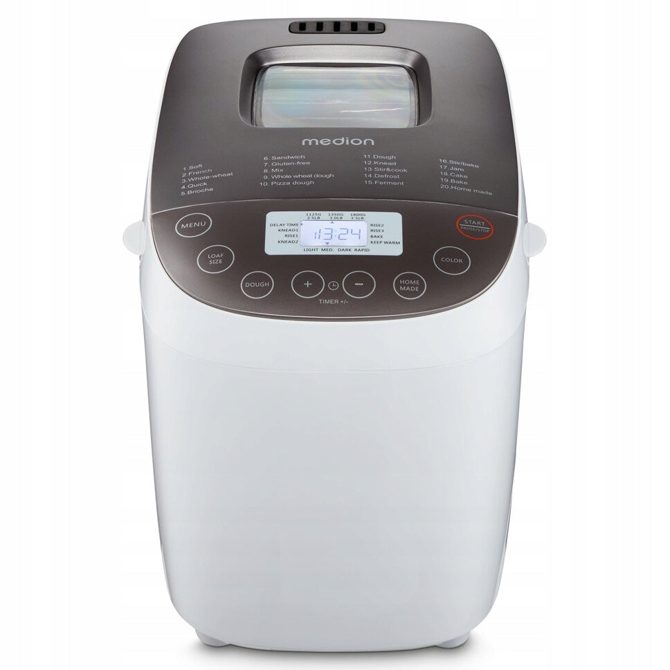 Bread maker 20 PROGRAMS German Medion 950W,1.6L Packaging status original