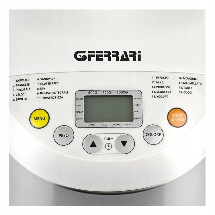 Bread maker G3Ferrari G10078 silver 550 W Brand G3Ferrari