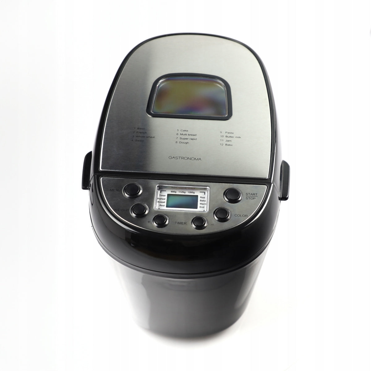 Bread maker GASTRONOMA 12 programs LCD timer black 18260001 Dominant color black
