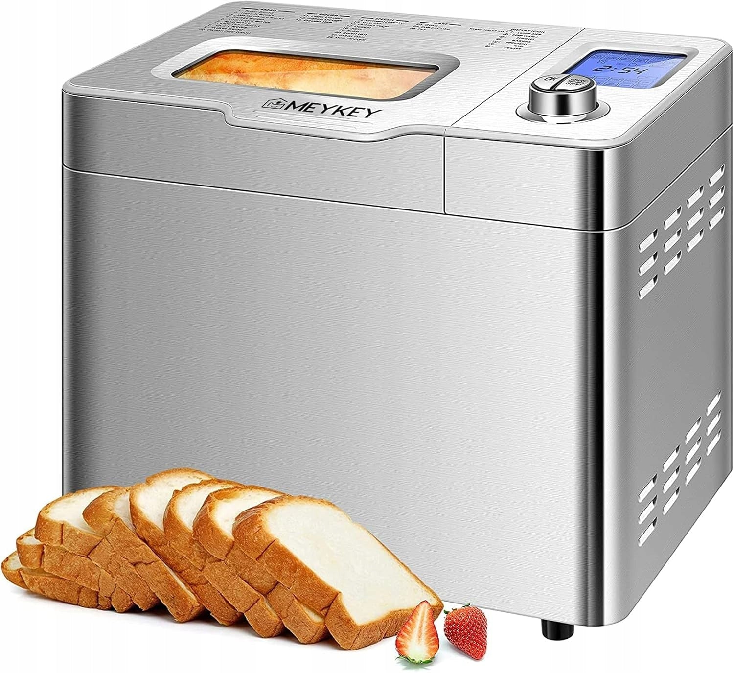 Bread maker up to 900 g, 3 bread sizes, 550W, silver