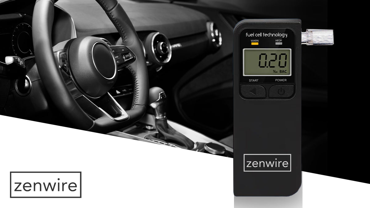 Breathalyzer Professional Electrochemical LCD Display Set of 5 Mouthpieces Manufacturer code Alkomat Elektrochemiczny Zenwire F4 5x USTNIK