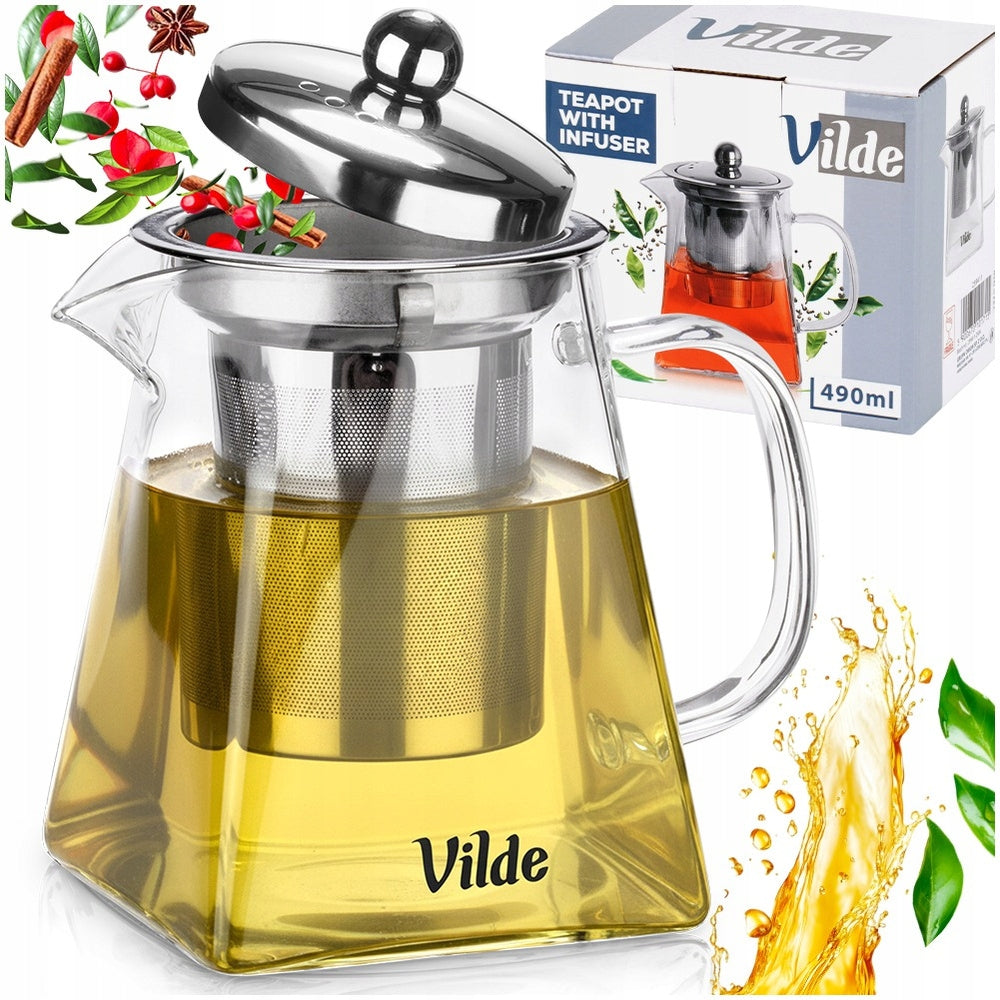 Brewer JUG WITH INFUSER strainer teapot brewing herbs 490 ml