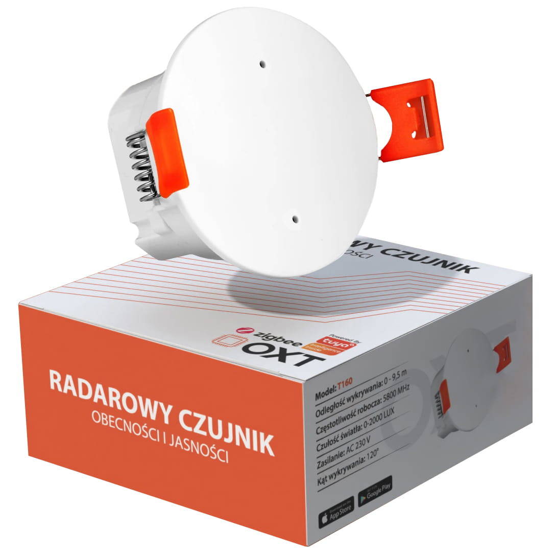 Brightness Radar Sensor 230V ZigBee Angle 120° TUYA OXT ZigBee2MQTT
