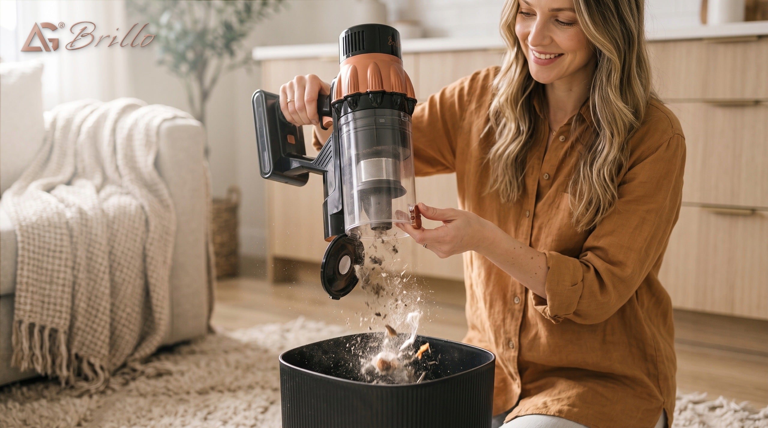 Brillo VERTICAL VACUUM CLEANER CORDLESS WIRELESS POWERFUL + FILTERS Packaging status original