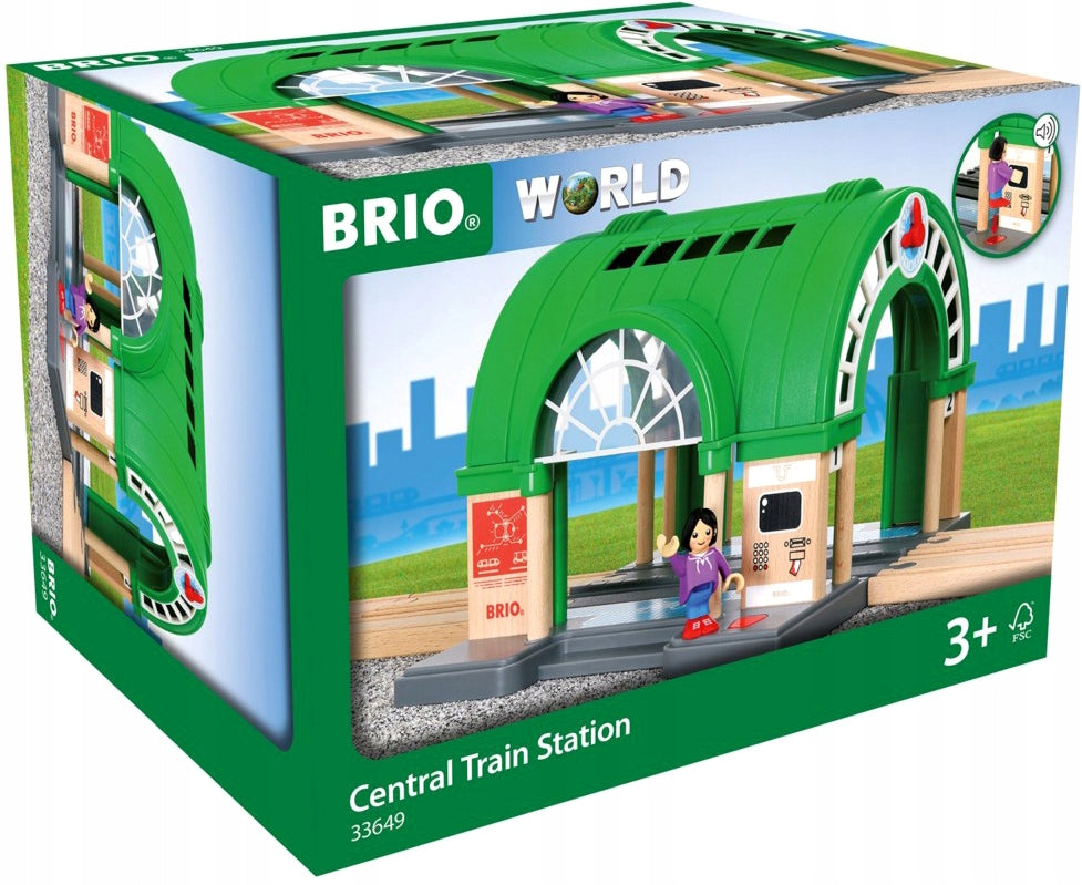 Brio World Central Train Station with Ticket Machine Playset