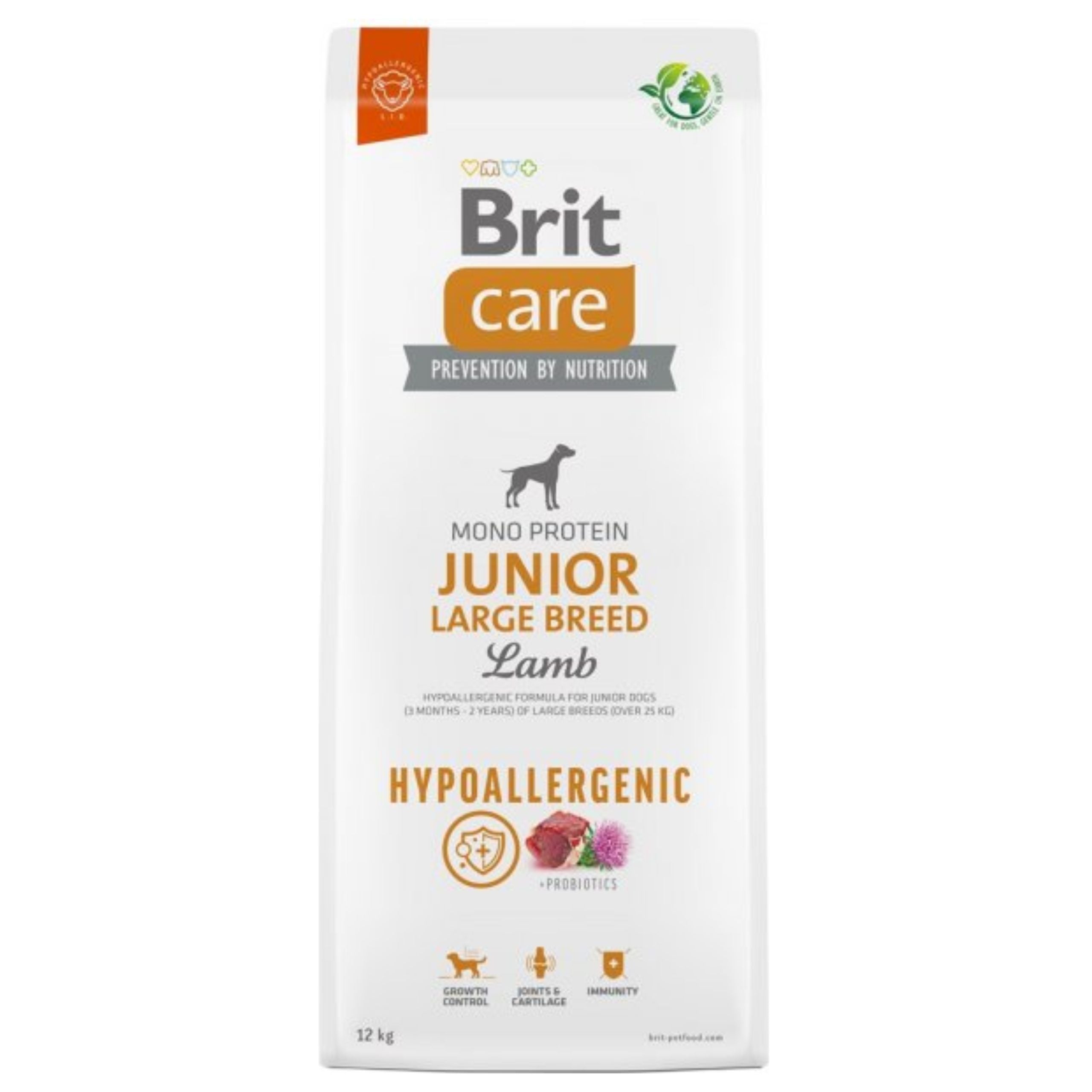 Brit Care Dog Hypoallergenic Junior Large Breed dry food, 12 kg