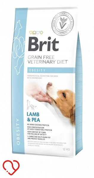 Brit GF Veterinary Diet Dog Obesity, Dry Dog Food with Overweight 12 kg