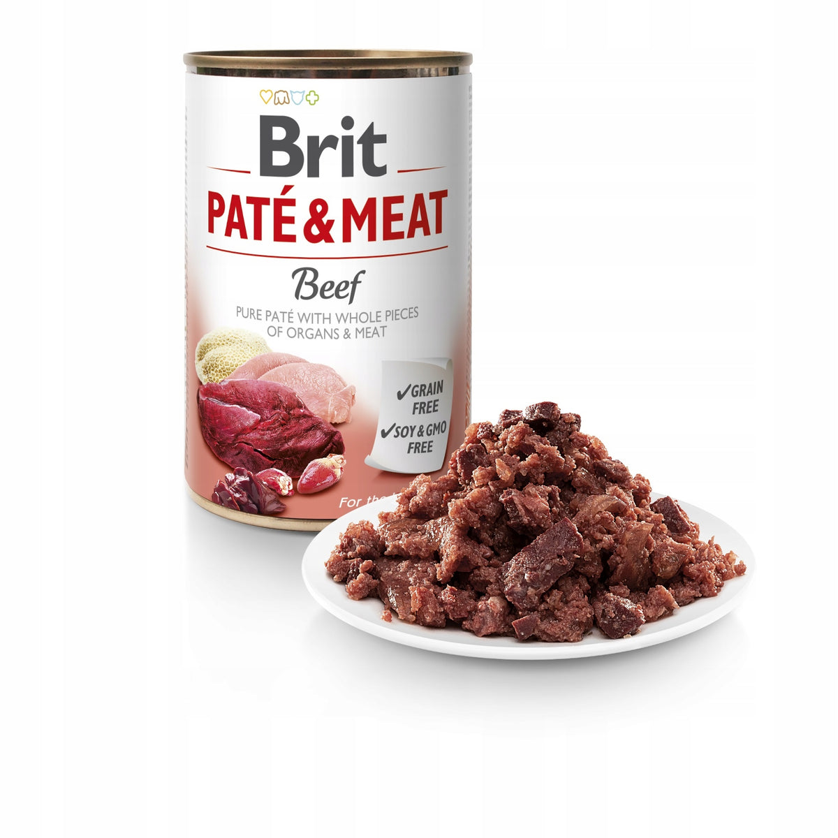 Brit Pate Meat MIX Flavours Wet Dog Food 12x400g Grain Free Manufacturer code Karma mokra psa BRIT PATE & MEAT