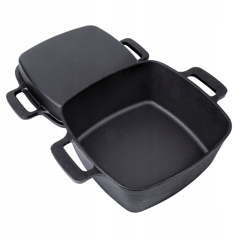 Brittany CAST IRON pan pot cauldron dish 4,5L + pan 2in1 Brand no brand
