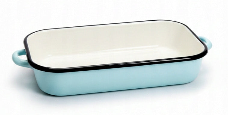 Brittany Enamel Mold Baking Sheet Retro 32x22cm Mint