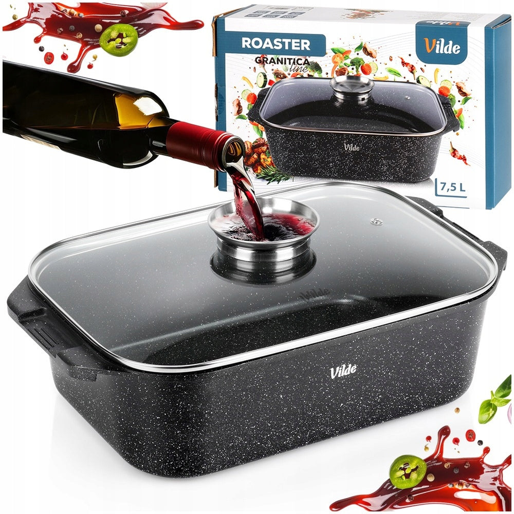 Brittany GRANITe Pan Pot Oven Baking Lid 7,5L