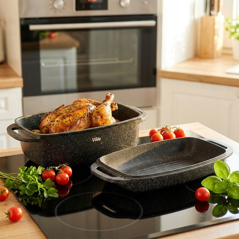 Brittany GRANITe Pan Pot Pan 2in1 for Baking Oven Packaging status original