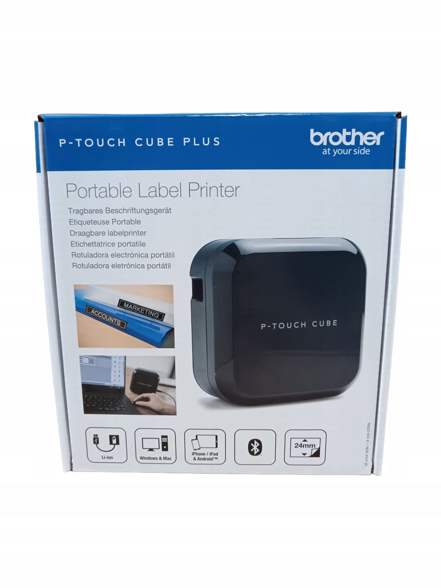 Brother PT-P710BT CUBE Plus Battery Label Printer Label Maker