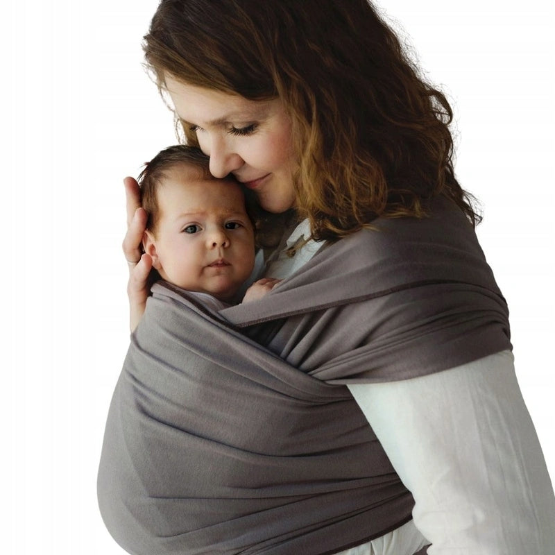 Brown Elastic Scarf for Baby Little Frog Silent Earth