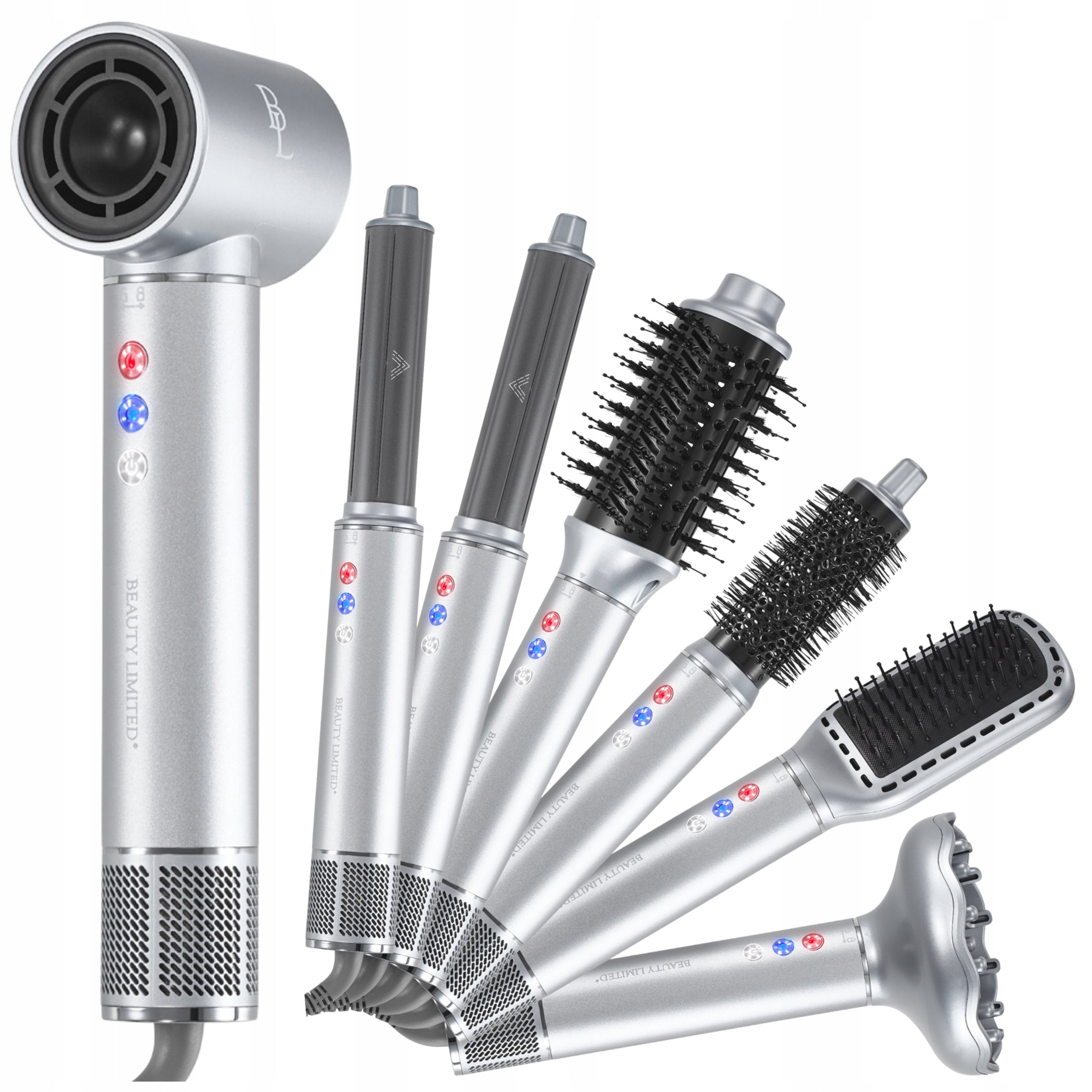 Brush Hair Dryer MULTISTYLER 7in1 IONIZATION HotStyler Gray 2000W