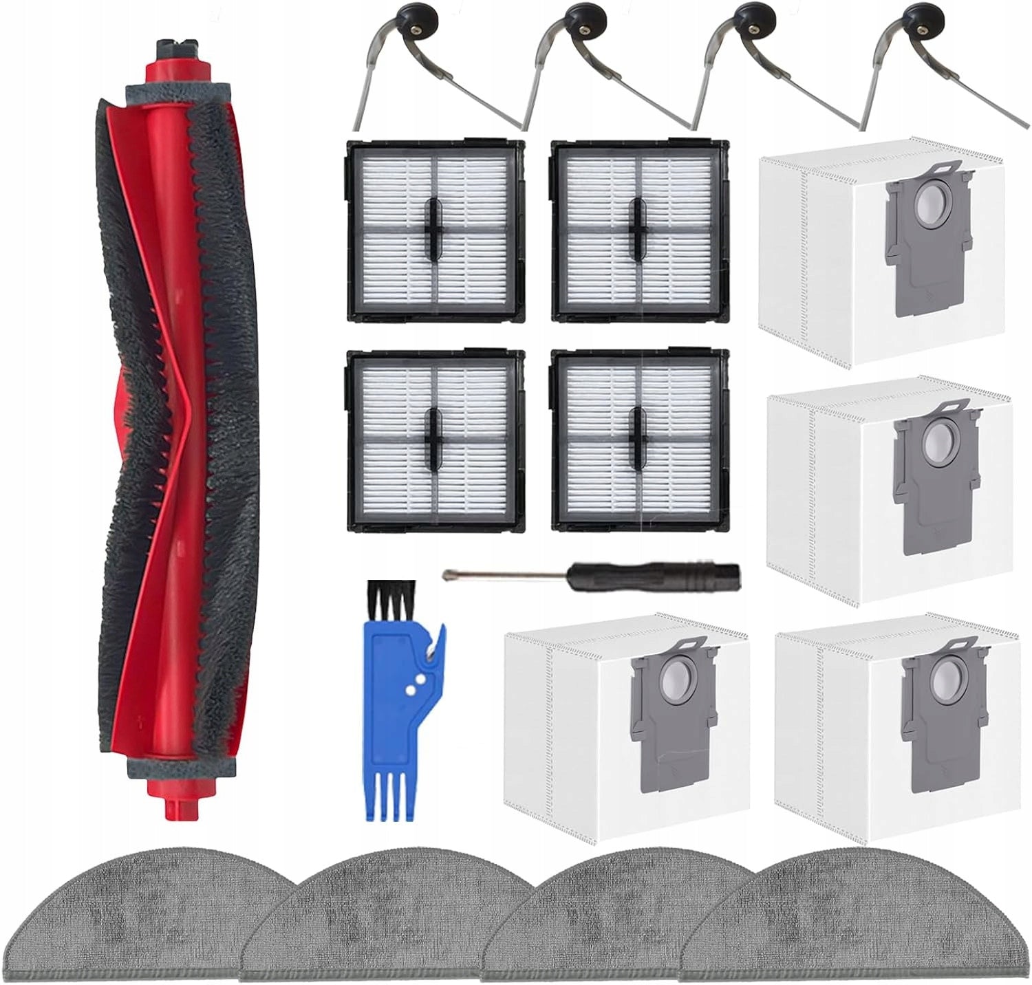 Brush set bags filters Roborock Q10 S5/S5+/Q10V/V+/Q10 VF/VF+