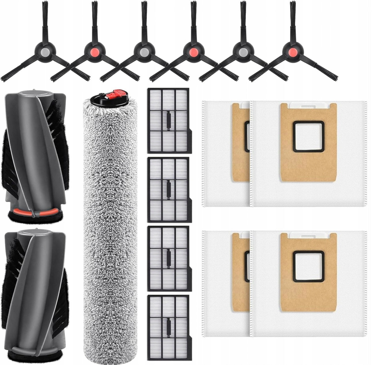 Brush set main mop filters bags for EUFY E25 E28 OMNI OLD VERSION