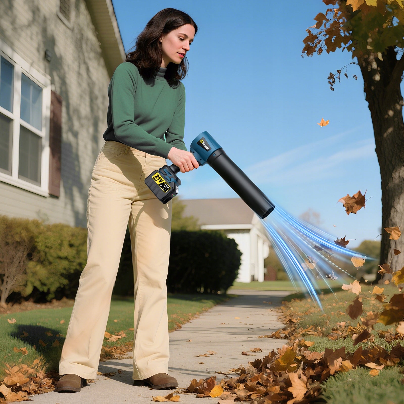 Brushless Air Blower Electric Cleaning Tool - Turbo Mode Output 2 m3/min