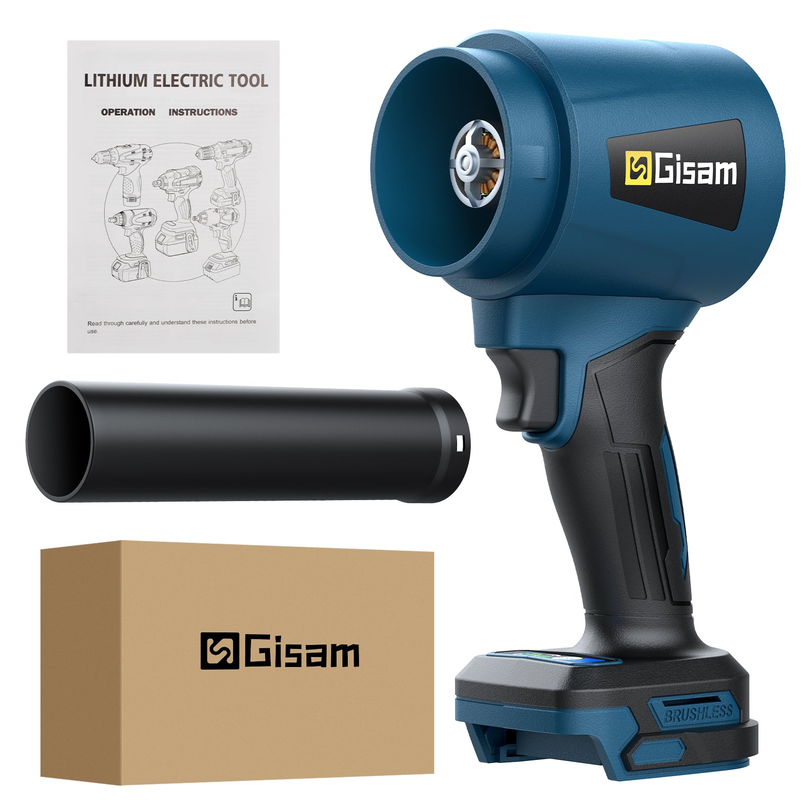 Brushless Air Blower Electric Cleaning Tool - Turbo Mode
