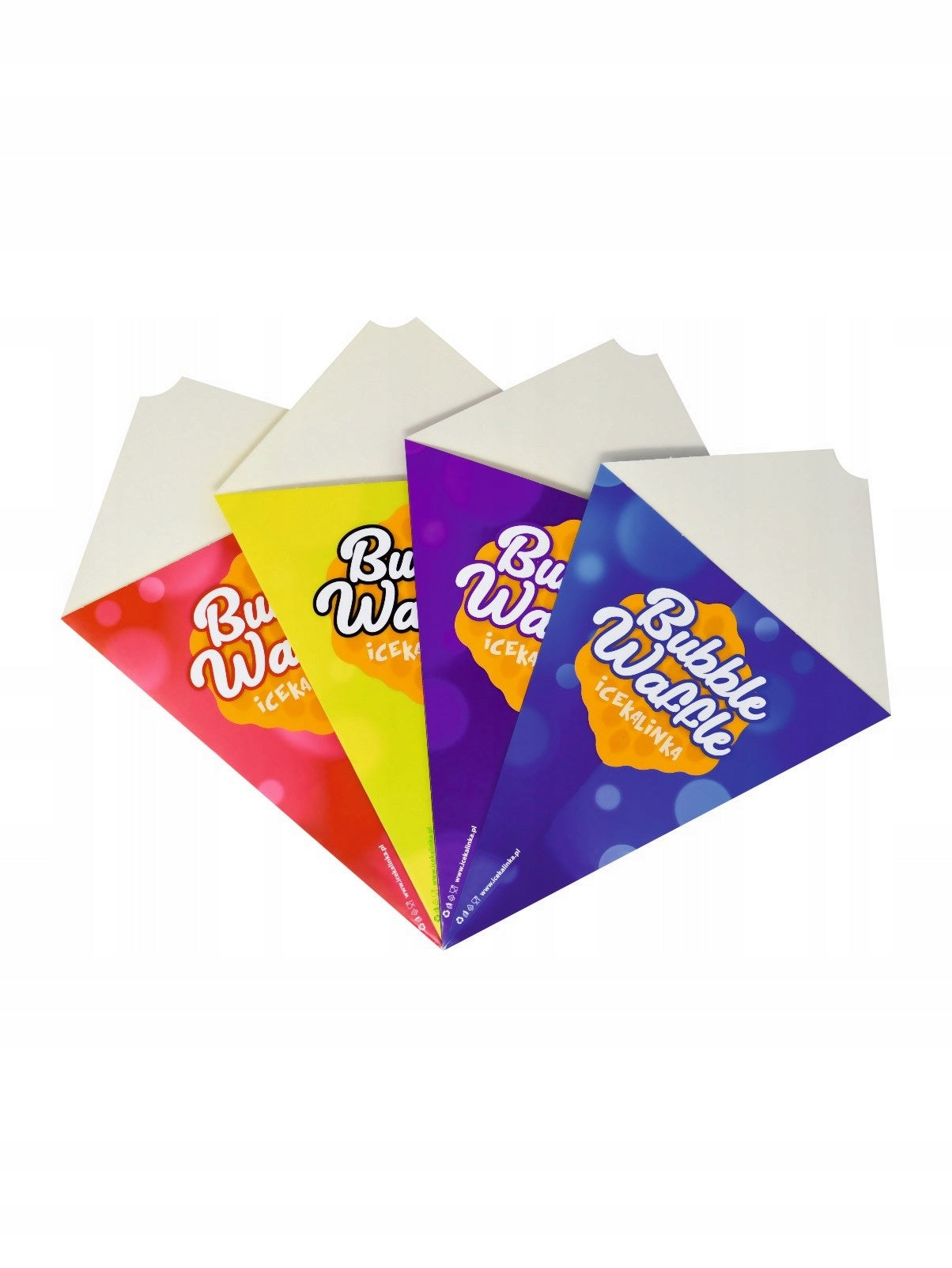 Bubble waffle cones | mix of colours 600 pcs