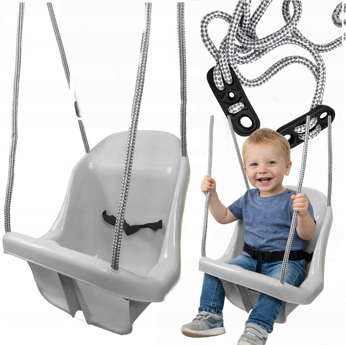 Bucket Swing + Bucket Garden Swing for Children Belt Poland