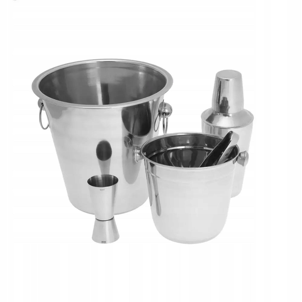 Bucket bartending ice container champagne scoop shaker steel set EAN (GTIN) 5903856188975