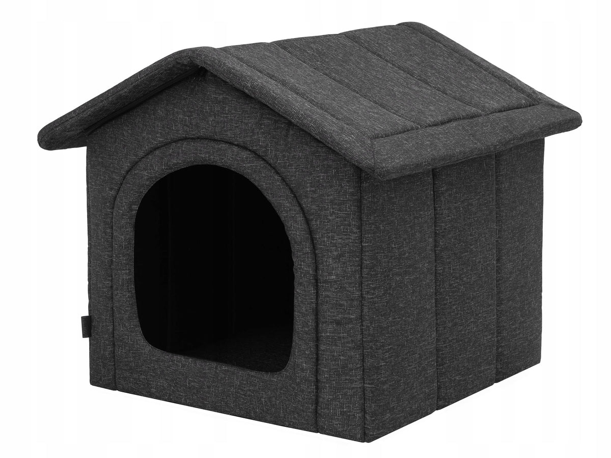 Buda dog or cat bed with detachable roof, booth with roof 60x60cm