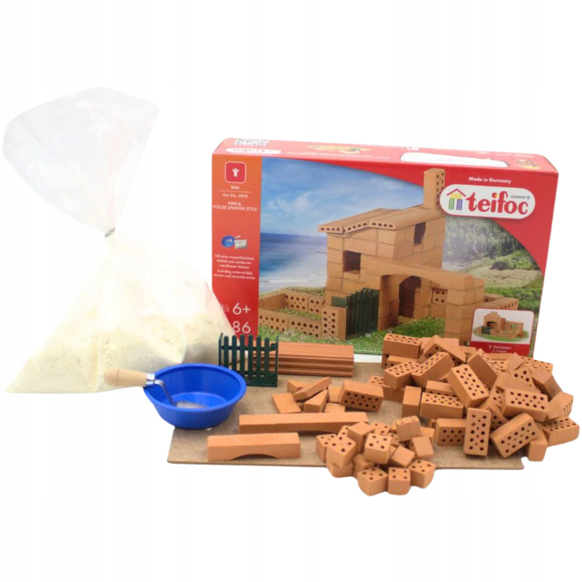 Building Blocks Bricks for children Teifoc Spanish House 86 elements