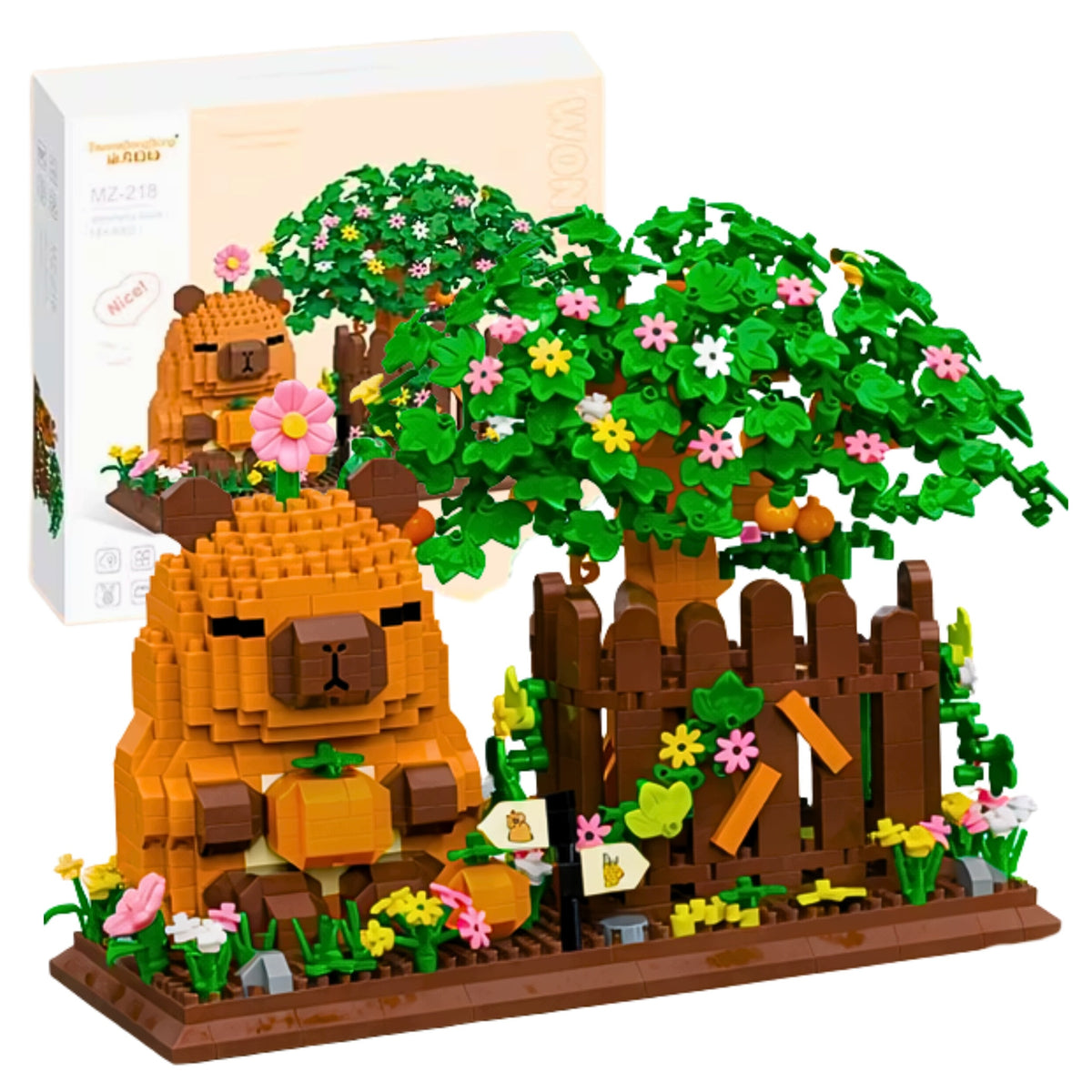 Building Blocks Capybara Building Set for Tools Figurine 1000 el.