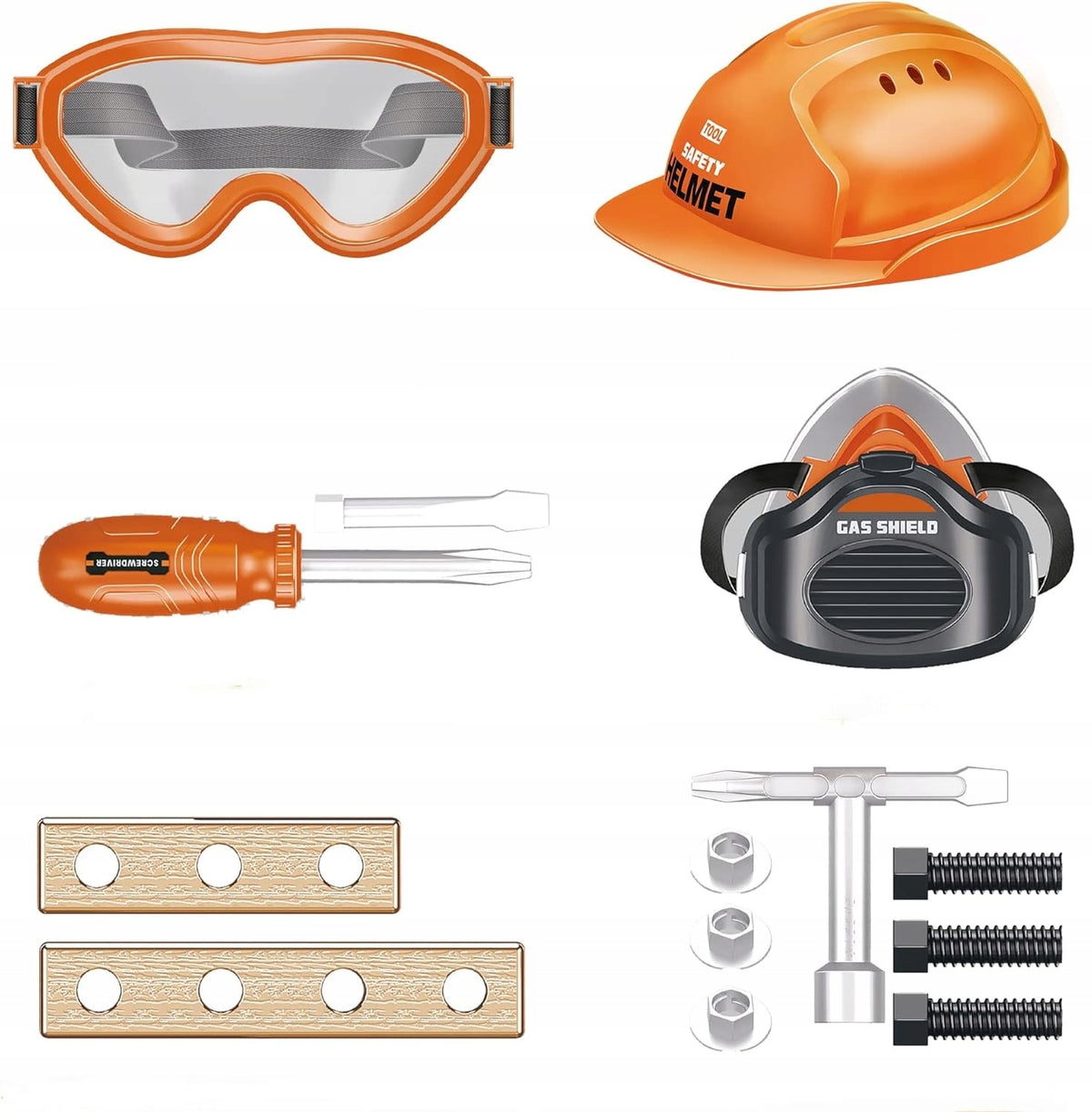 Building Tool Set Electric Drill Glasses Helmet Child EAN (GTIN) 5906251223616