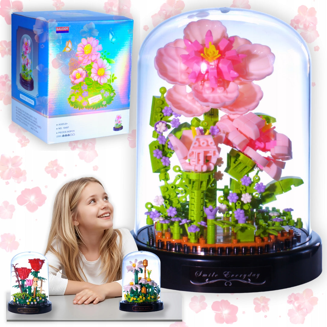Building blocks creative flowers for children R Rose Elite For Gift