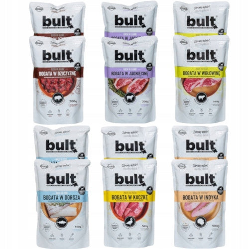 Bult wet food sachet mix of flavors 12x500g