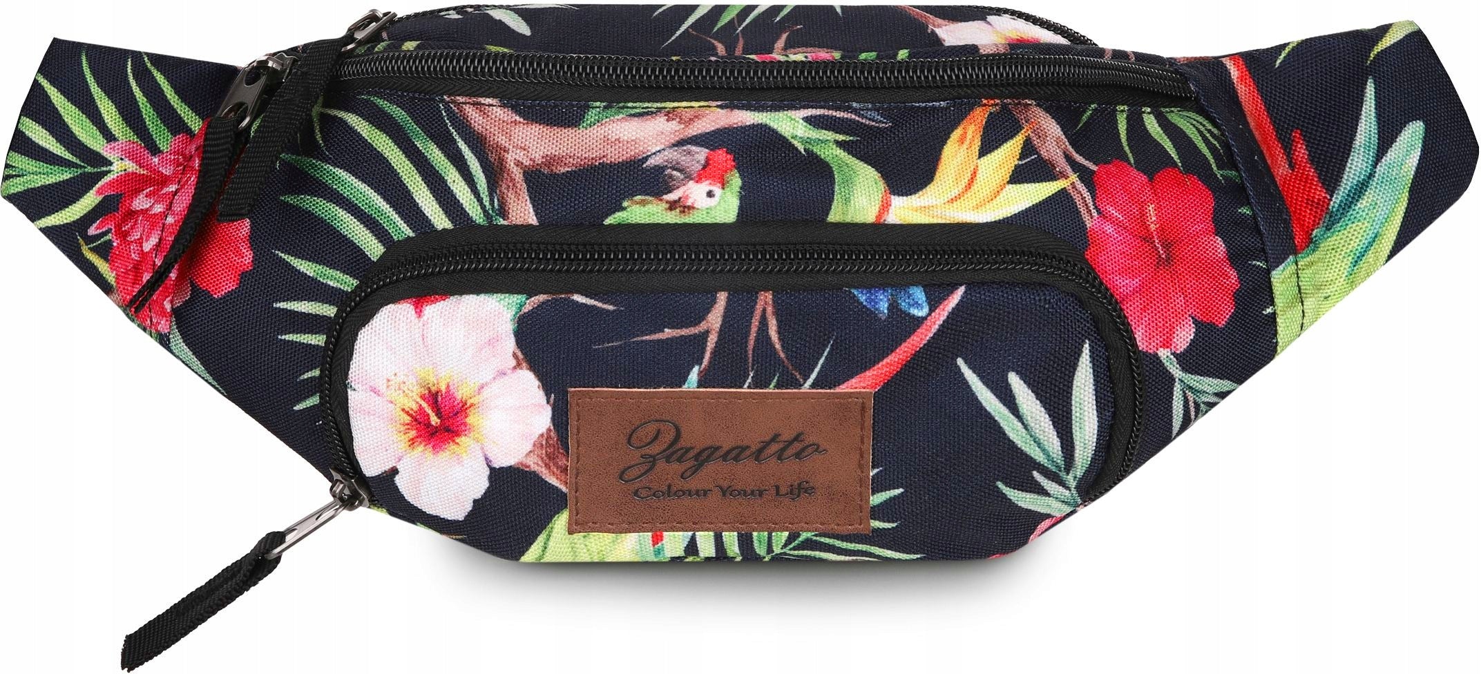 Bum Bag women's sachet roomy with flowers hip on sports belt ZAGATTO