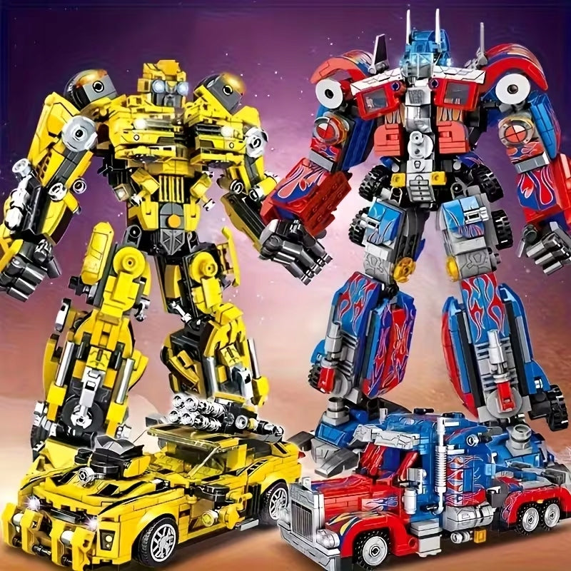 Bumblebee , Robot + Samochód 2w1 Klocki Konstrukcyjne Mega Zestaw 692 elem.