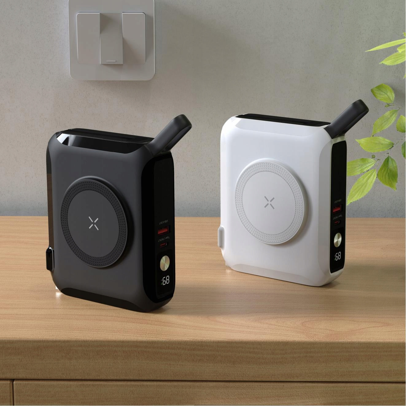 C-Tec Powerbank 15000 mAh 65W PD MagSafe 15W with built-in charger Manufacturer code PS-B006WA