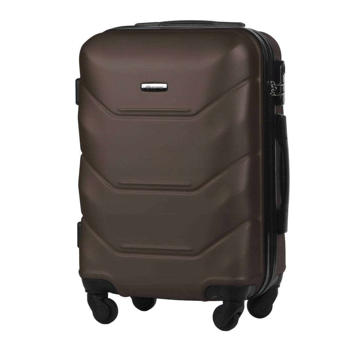 CABIN SUITCASE WITH WHEELS TRAVEL LUGGAGE DIAMOND COFFEE S 20" A227 ABS Packaging status original