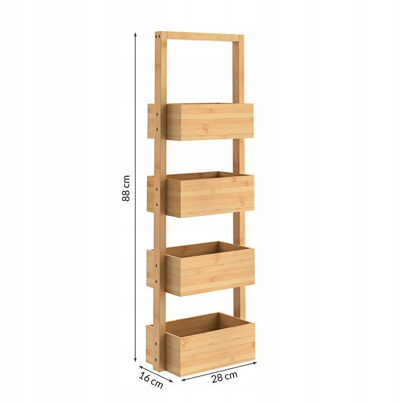 CABINET BATHROOM BAMBOO HALLWAY 4 BASKETS Packaging status original