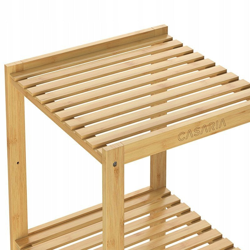 CABINET BATHROOM HALLWAY BAMBOO 4 SHELVES Furniture color other
