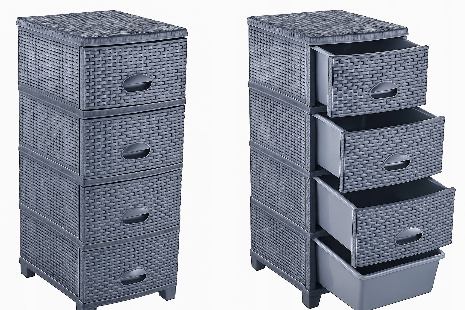 CABINET CHEST OF DRAWERS BOOKCASE 4 DRAWERS ANTHRALINE TURAN