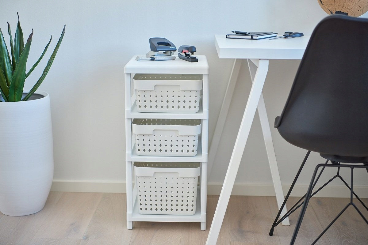 CABINET RACK FOR BATHROOM KITCHEN CHEST OF DRAWERS WITH BASKETS MOBILE WITH WHEELS Packaging status original