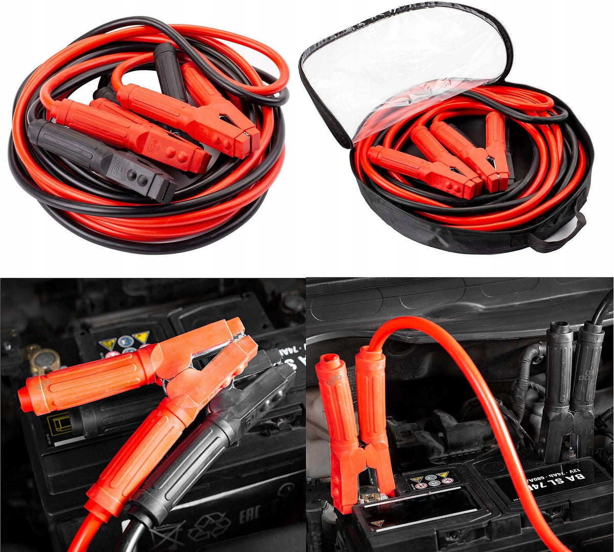 CABLES JUMPER CABLES 800A 6 METERS THICK 16mm* + CASE COVER Manufacturer Stanmot