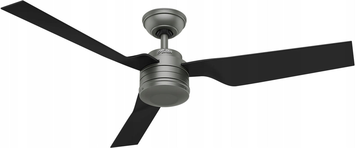 CABO FRIO Ceiling Fan Black - 132cm | 2 Rotation Directions, Hunter