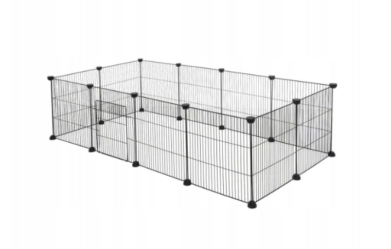 CAGE METAL PLAYPEN WITH DOOR FOR DOG PUPPY CAT HAMSTER RODENTS Packaging status original