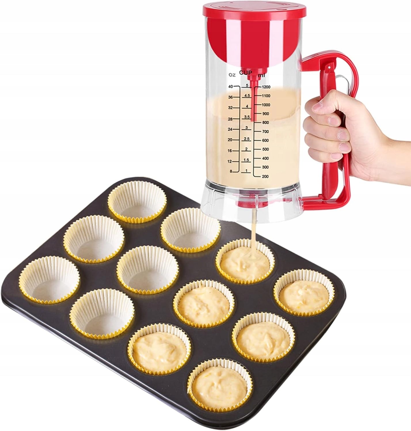 CAKE DISPENSER 1200ML ELECTRIC CORDLESS AUTOMATIC MIXER Manufacturer code 5902912695778