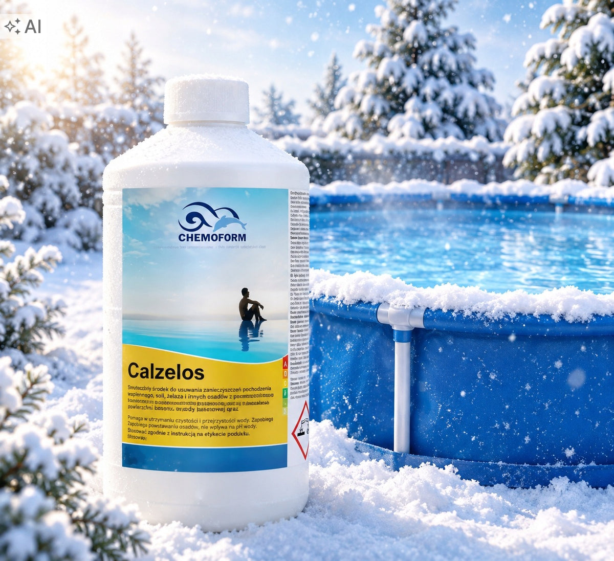 CALZELOS Water Protection Agent Swimming Pool in Winter CHEMOFORM 1L Manufacturer code 07885811029927200