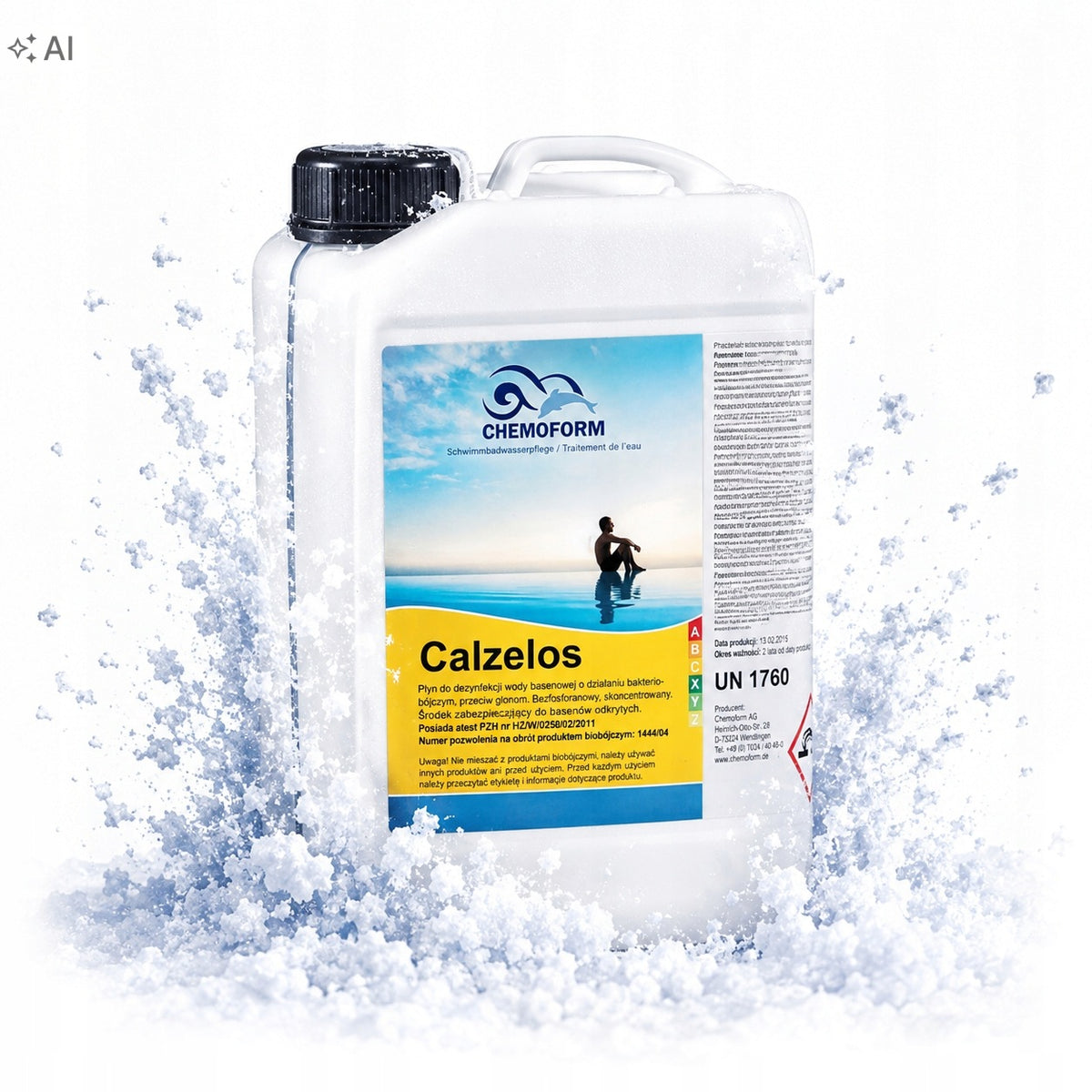 CALZELOS Water Security Agent Swimming Pool in Winter CHEMOFORM 3L Packaging status original