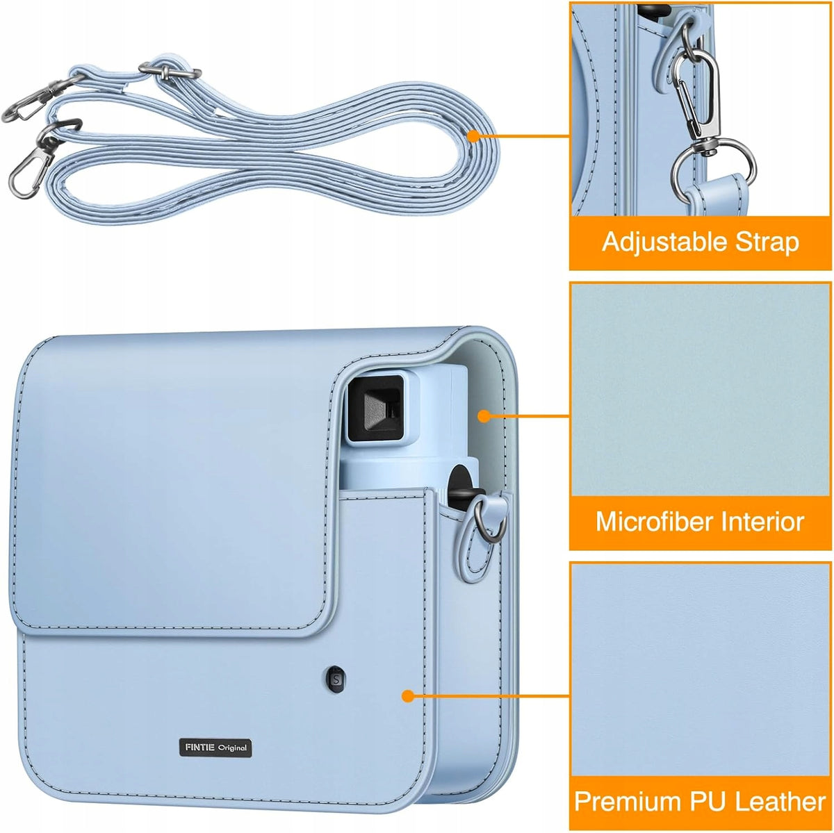 CAMERA CASE SQ1 SQ40 ARTIFICIAL SKIN BLUE Brand Fintie